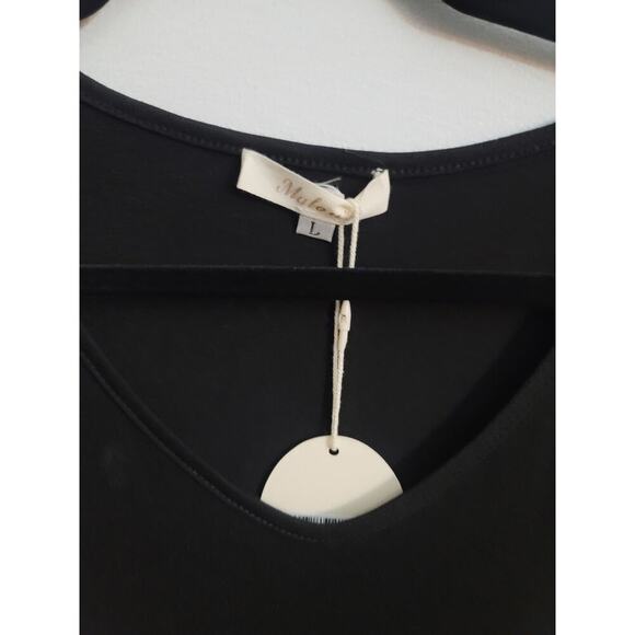 Malou Women's T-Shirt Swing Modest Maxi Dress Size Large Black - Picture 3 of 3